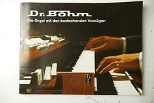 Dr.Böhm Die Orgel mit den bestechenden Vorzügen 1974 99 Seiten H-26777