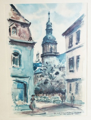 10301 altes aquarell 1961 - #10301,