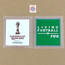 Bayern München Club WM QATAR 2020 + LIVING FOOTBALL Patch Badge Set
