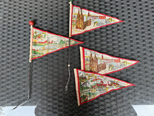 4 x Mofa Fahrrad Wimpel  Köln, Düsseldorf  - Selten und Rar