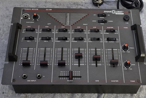 Soundcraft 100 stereo mixer - soundcraft,