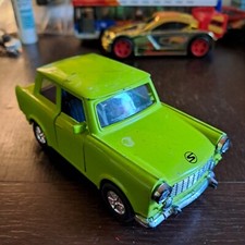 Trabi Modellauto SS4725 Trabant grün DDR 1989 Blech ca. 12 cm lang 5 cm hoch