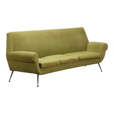 Vintage Sofa Stoff Messing 3