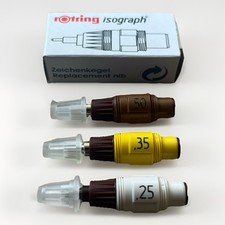 rotring Zeichenkegel Isograph / F 0,25 - 0,35 - 0,50 mm Auswahl Zeichnen NEU