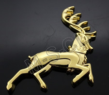 3D Hirsch Metall KFZ Aufkleber