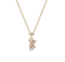 Teddy Bär Halskette Edelstahl