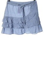 EDC Minirock Damen Rock Gr. DE 40 weiß-blau-lila extravaganter Stil