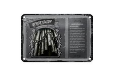 Blechschild Berufe 18x12 cm