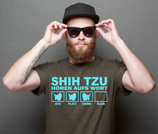SHIH TZU T-Shirt Hund Hunde Hören aufs Wort fun Siviwonder Hundemotiv Spruch