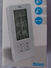 Mebus® Funkgesteuerte Wetterstation weiß Hygrometer Neu