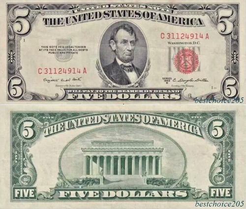 United states dollars 1953 - 5,