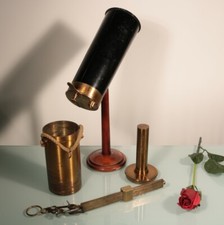 antike Messing KORNWAAGE - GETREIDEWAAGE m. MESSEINHEIT -THIELE PATENT um 1900 