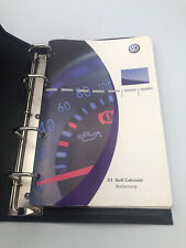 VW GOLF CABRIOLET 3 Bedienungsanleitung 2001 Bordmappe Cabrio Handbuch BA