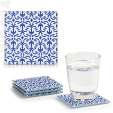 4er SET Glasuntersetzer Glas