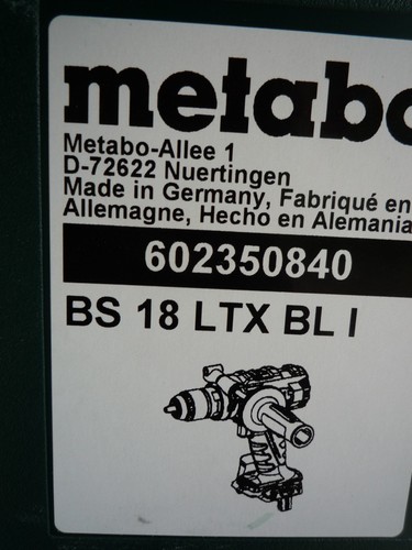 Metabo ltx bl i - 18,