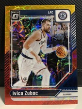 Ivica Zubac 2024-25 Panini Donruss Optic Basketball Red & Gold Scope Prizm 86/99