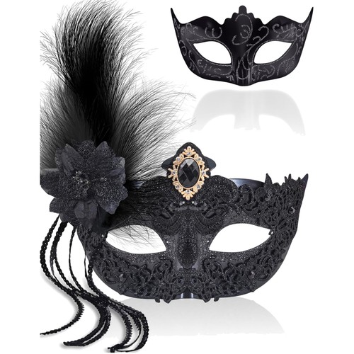 Venezianische masken set damen - venezianische,