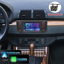 64GB 7" Autoradio Für BMW X5 E53 1996-2007 Carplay Android 14 GPS Navi RDS SWC 