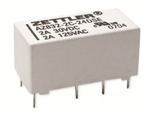 ZETTLER Printrelais, AZ832P2-2C-12DE, 12V, 2 Wechsler, 220V/DC, THT