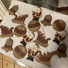 Prächtiger Christbaumschmuck Holz,Baumbehang,Baumschmuck groß..