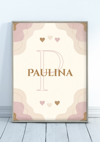 Personalisiertes poster name - personalisiertes,