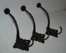 3 alter Kleiderhaken - Eisen - Schmiedeeisen - wunderschön