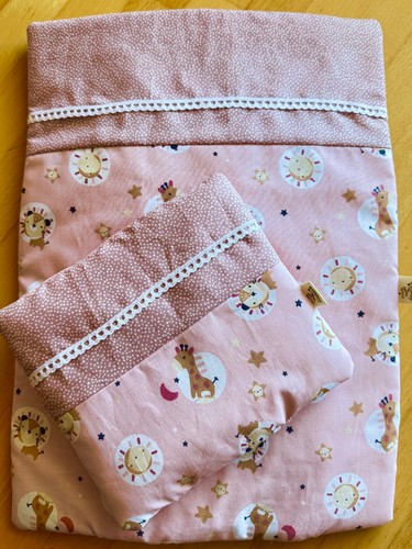 Puppenbettwäsche rosa - puppenbettwäsche,