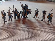 Schleichsammlung Blaue Ritter - 6 Kämpfer und 1 Reiter von Schleich