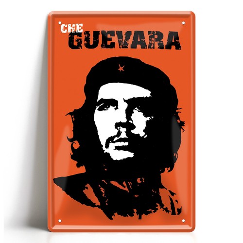 Blechschild che guevara - che,
