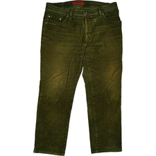 Pierre Cardin W40 L30 Jeans Hose Grün Herren Deauville Stretch Ü+Größe Cord 56