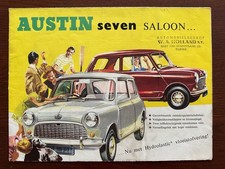 Prospekt / brochure BMC Austin Mini Seven Saloon MY 1964