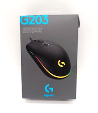 Logitech G203 Gaming-Maus 6 Tasten LIGHTSYNC RGB Beleuchtung 8000 DPI Schwarz