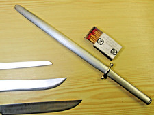 Messereisen, Messerschärfer, Wetzstahl oval H. POTT 2733, 18/8 Edelst. *17136Dd