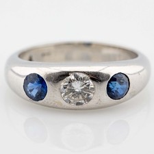 Ring 585/14K Weißgold Diamant