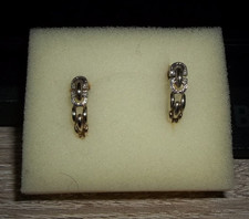 zeitlose,  halb-Creolen Gold, 333 - 8 Karat, ca.  2,06 Gramm, gebraucht