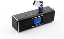 Musicman MA Soundstation Stereo-Lautsprecher Mit Intergriertem Akku Und LCD Disp