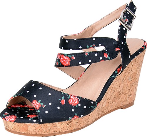 Vintage floral rose polka - polka, dots