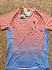 Kinder Radtrikot Ziener neu Shirt Bike kurzarm 116 164 hellblau rosé