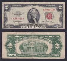 Banknote USA 2 Dollar 1953