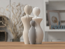 Moderne Familien Statue | Deko