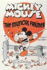✪ MICKEY MOUSE The Musical Farmer, Disney FILM-POSTKARTE/ANSICHTSKARTE NEU