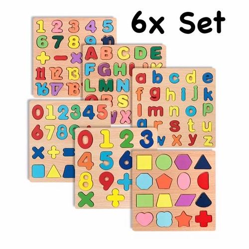 Montessori holz lernpuzzle set - holz,