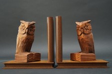 Buchstützen Holz Eulen auf