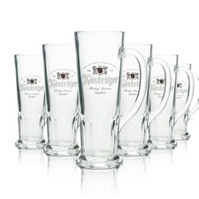 6x Köstritzer Bier Glas Krug