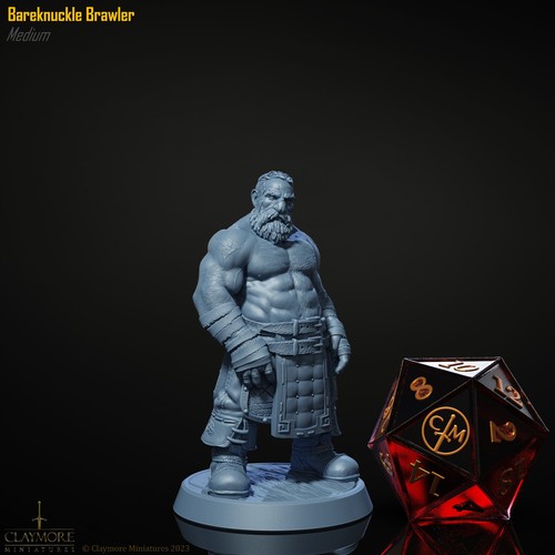 Bare knuckle fighter dwarf - fighter,