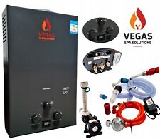 Gas-Durchlauferhitzer 24kW Set mit Pumpe Poolheizung Gastherme Propan Butan