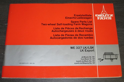 Ersatzteilliste deutz fahr - ersatzteilliste,