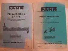 Fahr Oldtimer Schlepper Pferd Mähwerk Betriebsanleitung Ersatzteilliste