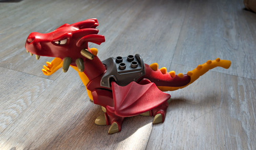 Lego drache rot - lego, rot/gelb/grau
