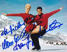 Marika Kilius + Hans-Jürgen Bäumler  Eiskunstlauf #13x16cm Original